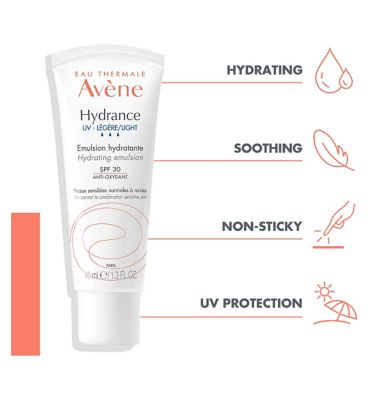 Avène Hydrance Light Hydrating Emulsion SPF30 for Dehydrated Skin 40ml