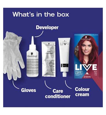 Schwarzkopf LIVE Colour + Lift L75 Deep Red Permanent Hair Dye