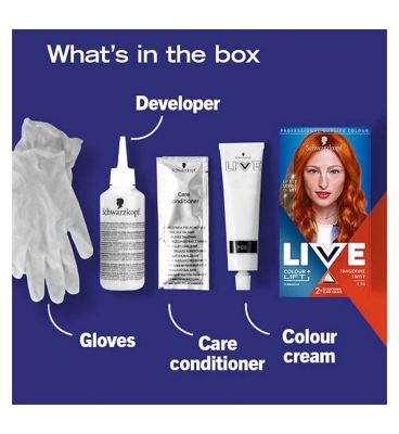 Schwarzkopf LIVE Colour + Lift L74 Tangerine Twist Permanent Hair Dye