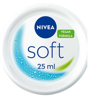NIVEA Soft Moisturising Cream for Face, Hands and Body, 25ml