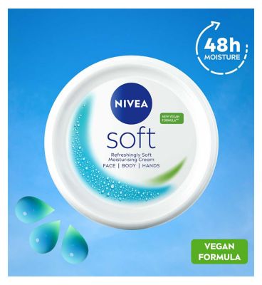 NIVEA Soft Moisturising Cream for Face, Hands and Body, 25ml
