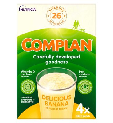 Complan Banana Nutritional Drink Sachet 4x55g