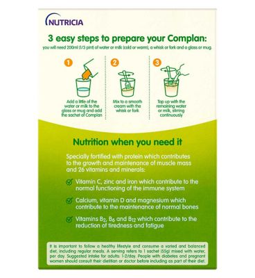 Complan Banana Nutritional Drink Sachet 4x55g