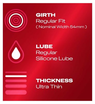 Durex Thin Feel Ultra Thin Condoms - 12 Pack