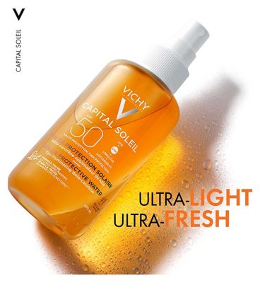 Vichy Capital Soleil Tan Illuminating Sun Protection Water Spray SPF50 200ml