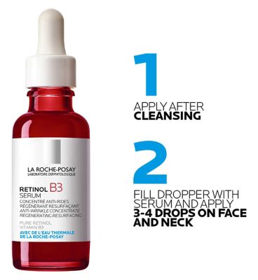 La Roche-Posay Retinol B3 Anti-wrinkle Anti-Ageing Serum With Retinol And Vitamin B3 Suitable For Sensitive Skin 30ml