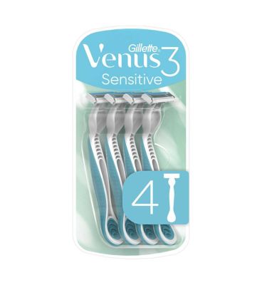 Venus3 Sensitive Women's Disposable Razors - 4 Pack