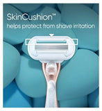 Venus Deluxe Smooth Sensitive RoseGold Razor Handle + 3 Blades