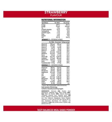 SlimFast Strawberry Shake 50 Serving  - 1825g