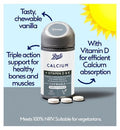 Boots Calcium + Vitamins D & K Chewable, 60 Tablets (1 month supply)