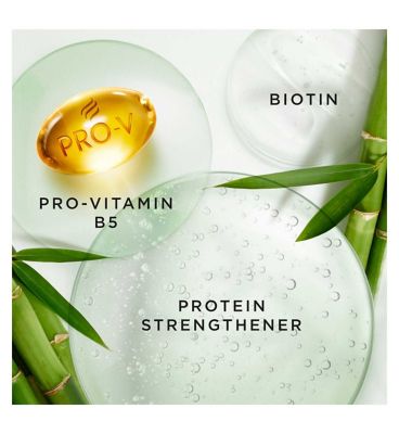 Pantene Grow Strong Shampoo With Bamboo And Biotin 400ml