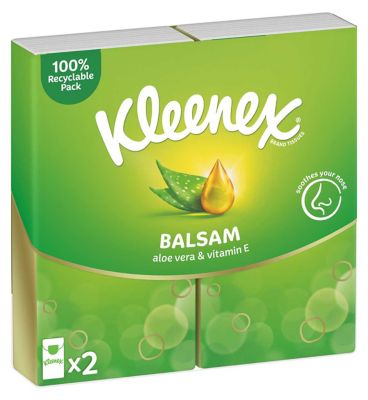 Kleenex® Balsam Tissues - 2 Pocket Tissues