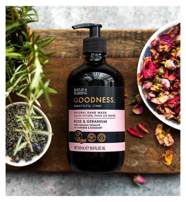 Baylis & Harding Goodness Rose & Geranium 500ml Hand Wash