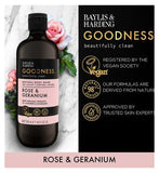 Baylis & Harding Goodness Rose & Geranium 500ml Body Wash
