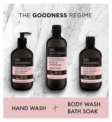 Baylis & Harding Goodness Rose & Geranium 500ml Body Wash