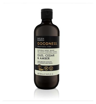Baylis & Harding Goodness Oud, Cedar & Amber Body Wash 500ml