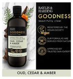 Baylis & Harding Goodness Oud, Cedar & Amber Body Wash 500ml