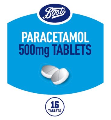 Boots Paracetamol 500mg Tablets - 16 Tablets