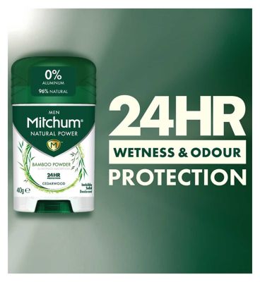 Mitchum Men Natural Power Cedarwood 40G