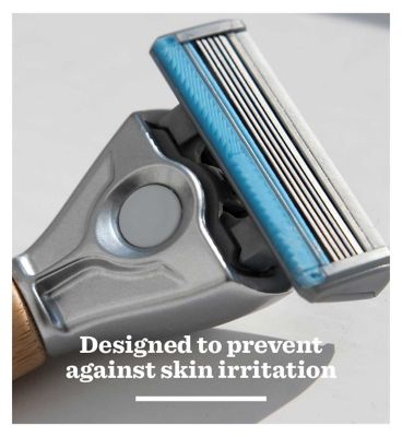 Bulldog Sensitive Bamboo Razor + 1 Blade Refill