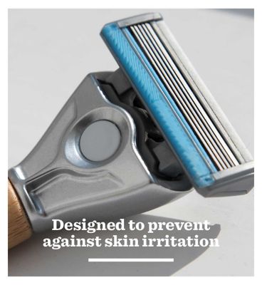 Bulldog Skincare Sensitive Men's Razor Refills, 4 pack