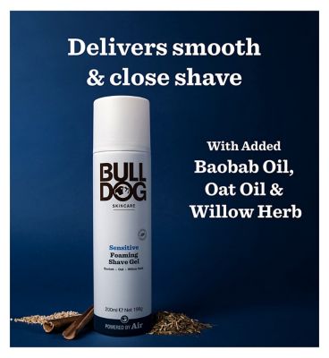 Bulldog Skincare Sensitive Foaming Shave Gel, 200ml