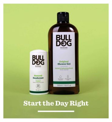 Bulldog Skincare Original Men's Deodorant Stick Herbal Aromatic Scent Natural Deodorant for Men 75ml