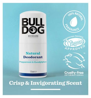 Bulldog Skincare Peppermint & Eucalyptus Natural Deodorant 75ml