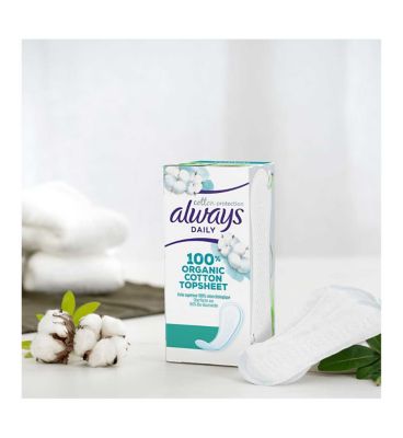 Always Dailies Cotton Protection Panty Liners Normal x 28