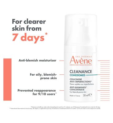 Avène Cleanance Comedomed Anti-Blemish Moisturiser for Blemish-Prone Skin 30ml