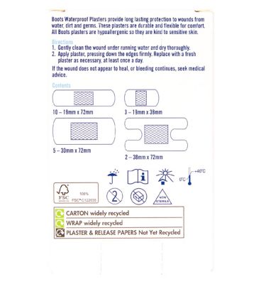 Boots Waterproof Plasters - 20 Pack