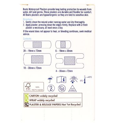Boots Waterproof Plasters - 40 Pack