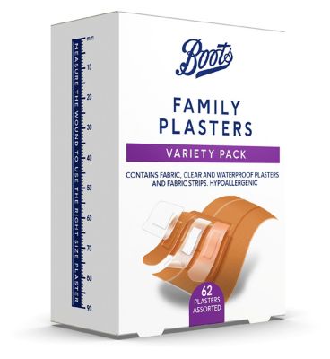 Boots Variety Pack Family Plasters - 62 Pack
