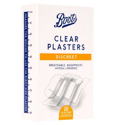 Boots Discreet Clear Plasters - 20 Pack