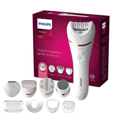 Philips Satinelle Wet & Dry Epilator Series 8000 BRE740/11