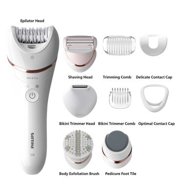 Philips Satinelle Wet & Dry Epilator Series 8000 BRE740/11