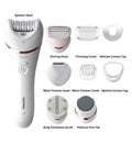Philips Satinelle Wet & Dry Epilator Series 8000 BRE740/11