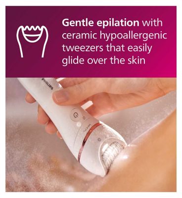 Philips Satinelle Wet & Dry Epilator Series 8000 BRE740/11