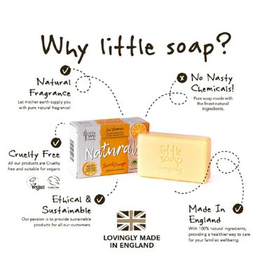 Little Soap Company Naturals Bar Soap Sweet Orange 100g