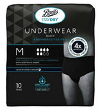 Boots Staydry Men's Underwear Pants Medium - 120 Pairs (12 Pack Bundle)