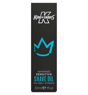 King of Shaves Refillable Sensitive Advanced Shave Oil with Vitamin E 30ml