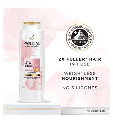 Pantene Miracles Lift & Volume Hair Silicone Free Shampoo with Biotin 400ml