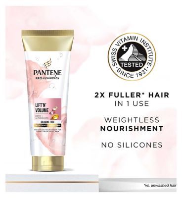 Pantene Miracles Lift & Volume Hair Silicone Free Conditioner with Biotin 275ml