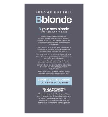 Jerome Russell Bblonde semi permanent toner ice white kit