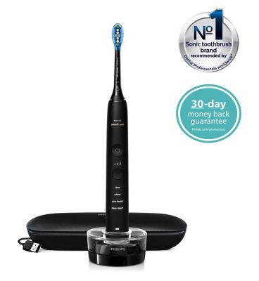Philips Sonicare Electric Toothbrush DiamondClean 9000 Black with USB Charging Case HX9911/39