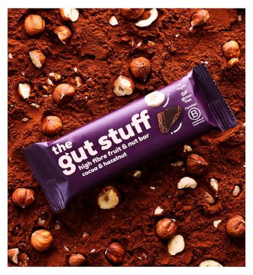 The Gut Stuff Cocoa & Hazelnut High Fibre Fruit & Nut bar
