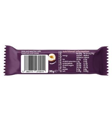 The Gut Stuff Cocoa & Hazelnut High Fibre Fruit & Nut bar