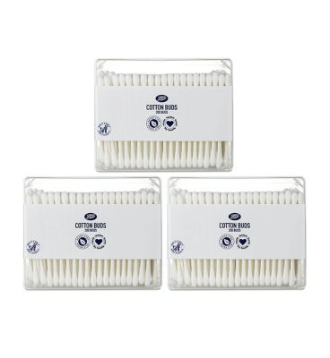 Pack of 3 Boots cotton buds round tip 200
