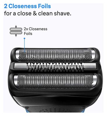 Braun Series 3, Electric Shaver Wet & Dry Razor For Men - Black/Blue 310