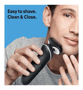 Braun Series 5 Electric Shaver with Charging Stand and 2 Easy Click Attachments - White 50-W4650cs